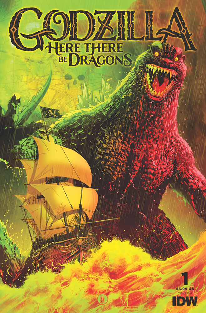 Image: Godzilla: Here There be Dragons #1 (cover A - Miranda) - IDW Publishing