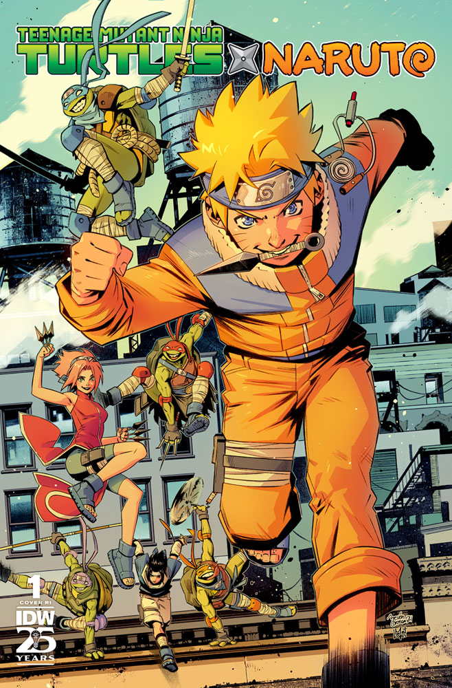 Teenage Mutant Ninja Turtles x Naruto #1 (incentive 1:150 cover
