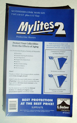 Image: Mylites2 Sleeves: Standard Size  (7-1/4x10-3/4) (50) - 