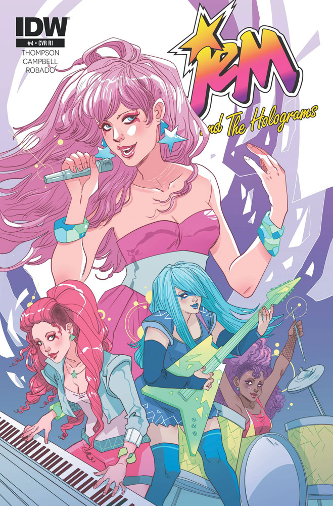 Image: Jem and the Holograms #4 (variant incentive cover - Sauvage) (10-copy) - IDW Publishing