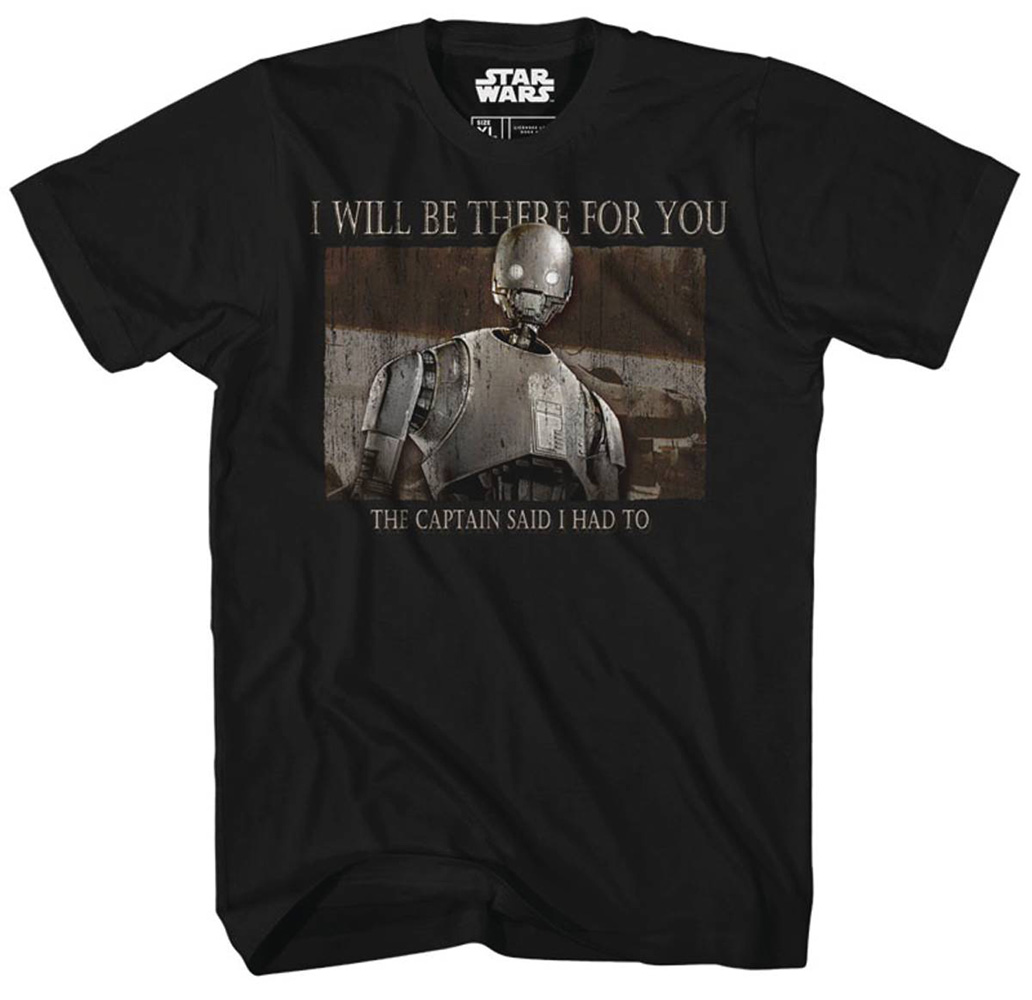 Image: Star Wars T-Shirt: Rogue One - There for You [Black]  (XL) - Mad Engine