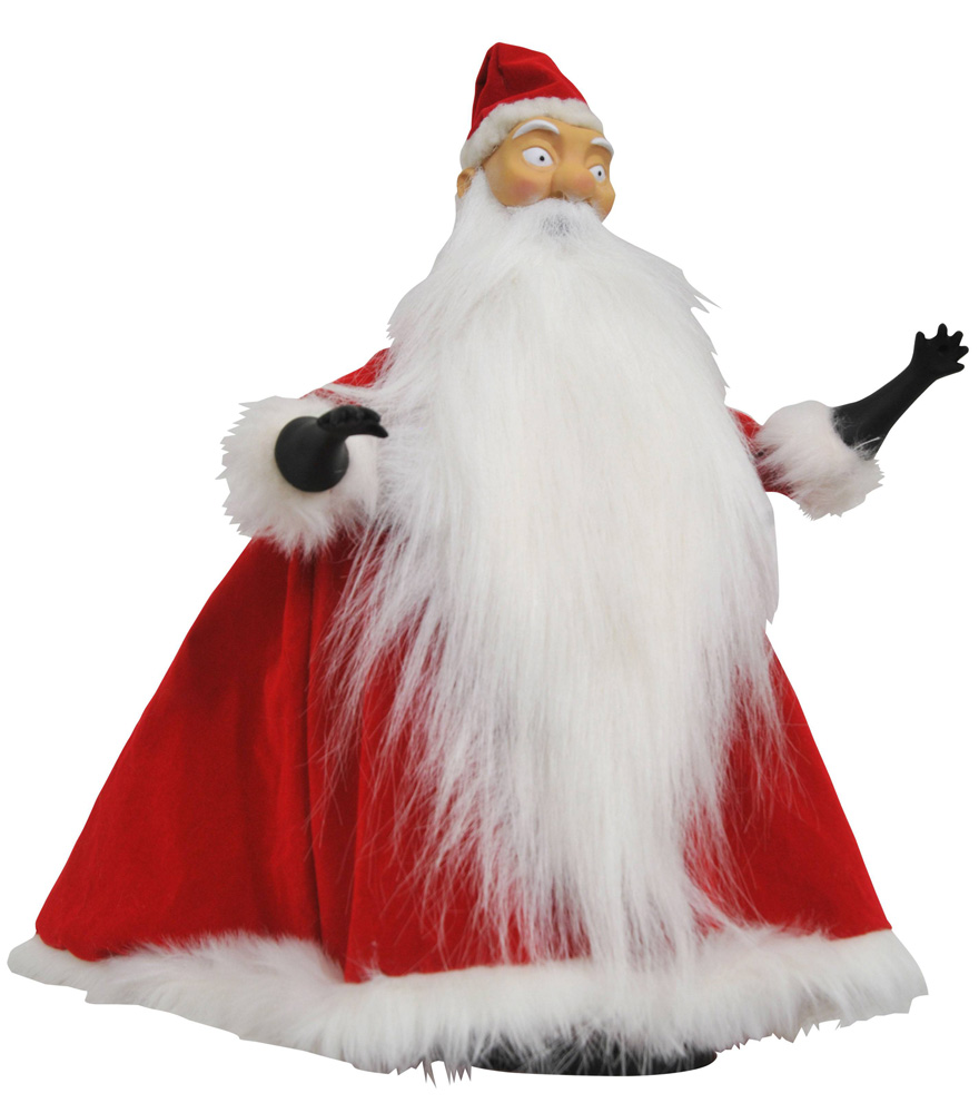 Image: Nightmare Before Christmas Deluxe Doll: Santa Jack  (Cloth) - Diamond Select Toys LLC