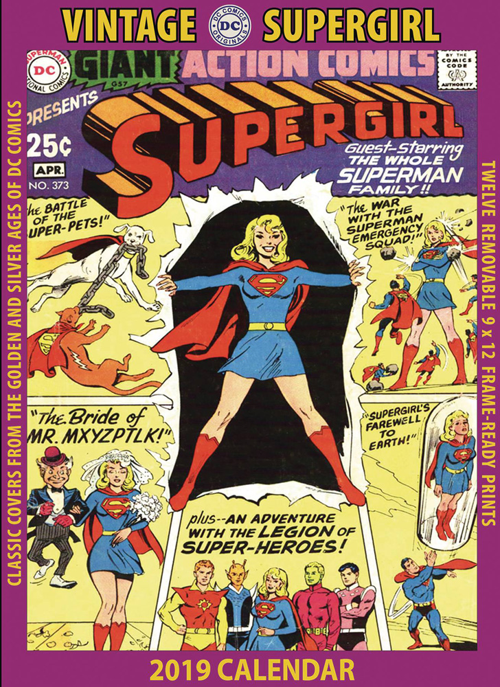 Image: Vintage DC Comics Supergirl 2019 Wall Calendar  - Asgard Press