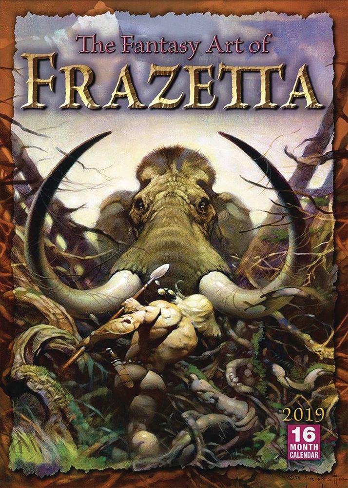 Image: Fantasy Art of Frazetta 2019 16-Month Wall Calendar  - Ronnie Sellers Productions Inc