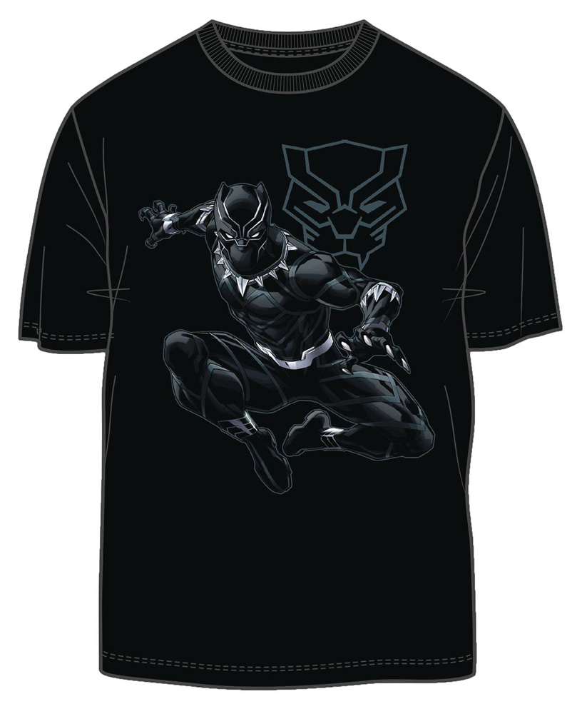 Image: Black Panther T-Shirt: Jungle Lord [Black]  (L) - Mighty Fine