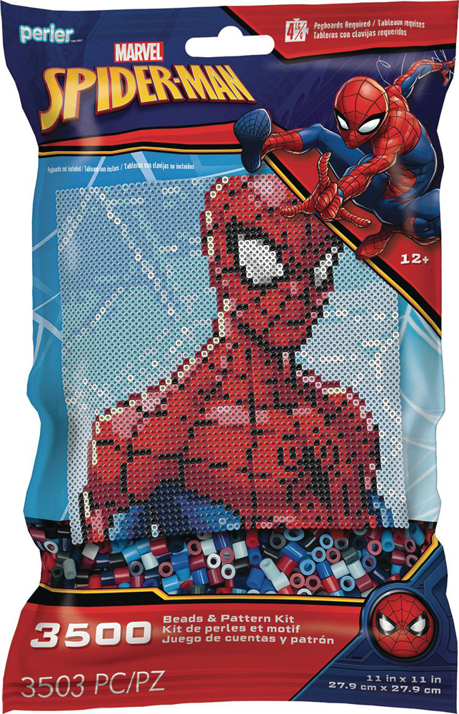 Image: Marvel Heroes Perler Kit: Spider-Man Pattern  - Simplicity Creative Corp.