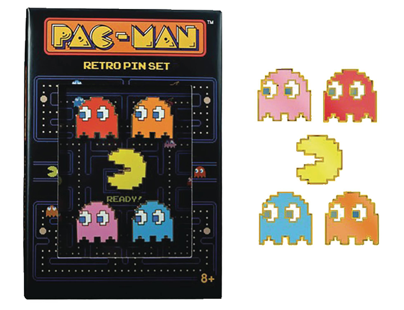 Image: Figpin Pac-Man 5 Pin Set  - Cmd Collectibles