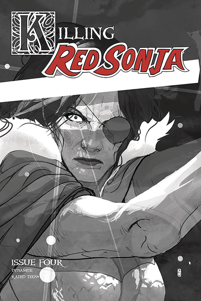 Image: Killing Red Sonja #4 (incentive 1:10 cover - Ward B&W)  [2020] - Dynamite
