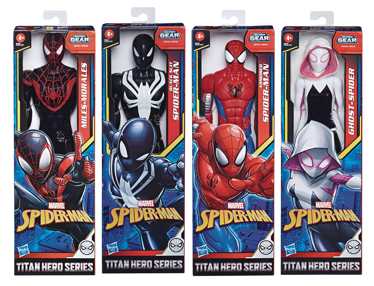 Image: Spider-Man Titan Hero Web Warriors Action Figure Set 202001  (4) (12-inch) - Hasbro Toy Group