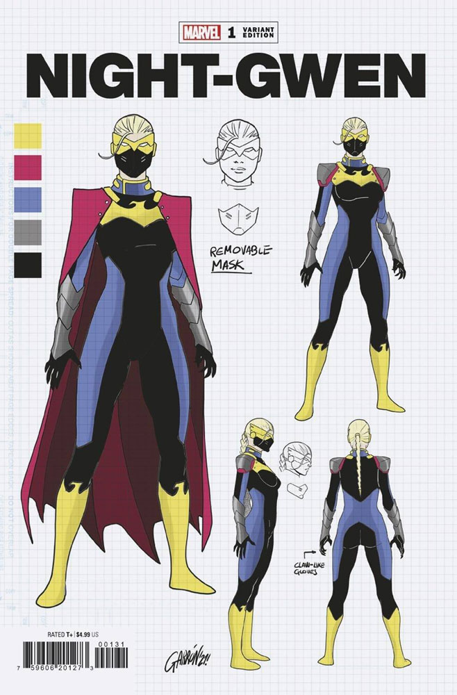 Image: Heroes Reborn: Night-Gwen #1 (incentive 1:10 Design cover - Garron)  [2021] - Marvel Comics