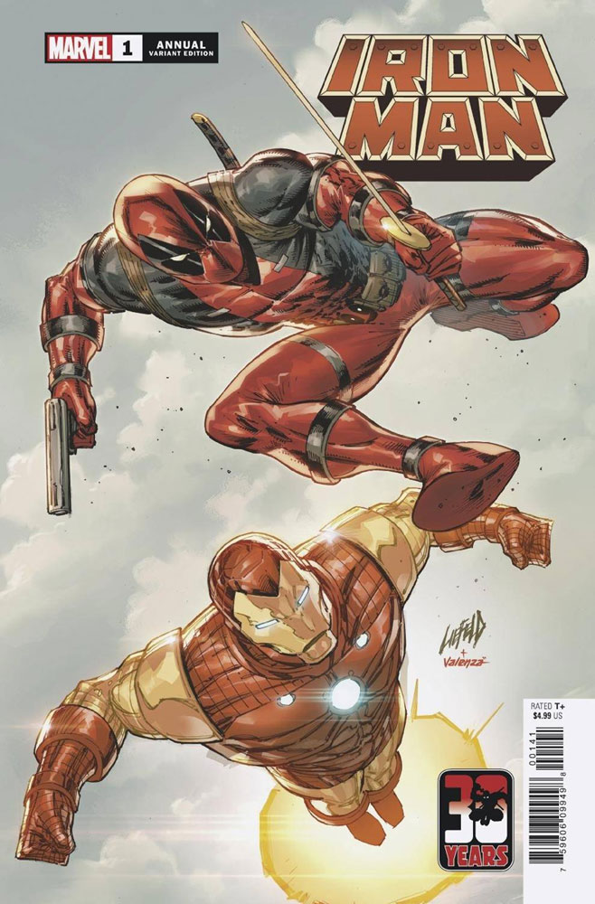 Image: Iron Man Annual #1 (variant Deadpool 30th cover - Liefeld) - Marvel Comics