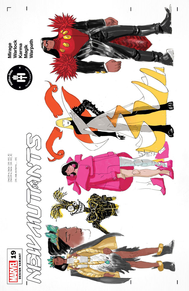Image: New Mutants #19 (Gala) (variant Character Design cover - Lins) - Marvel Comics