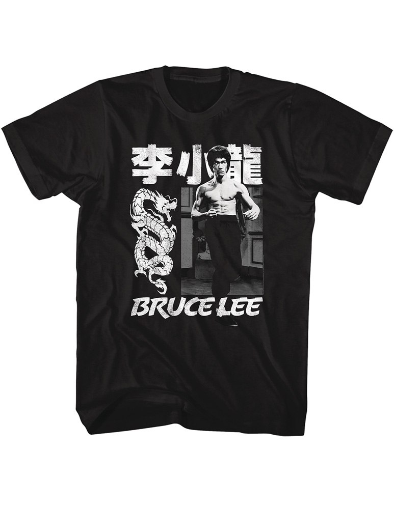 Image: Bruce Lee T-Shirt: Dragon [Black]  (XXL) - American Classics Inc.