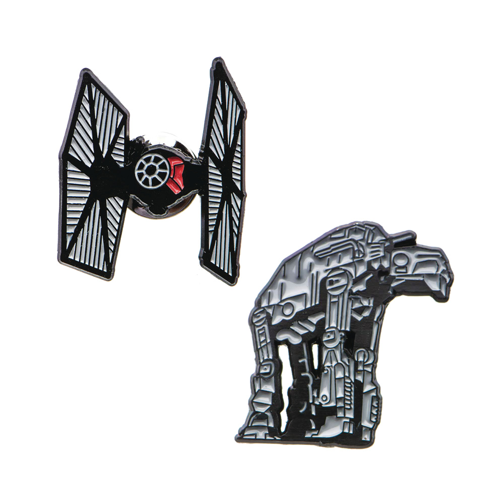 Image: Star Wars Lapel Pin Set: AT-AT and Tie Fighter  - Sales One LLC