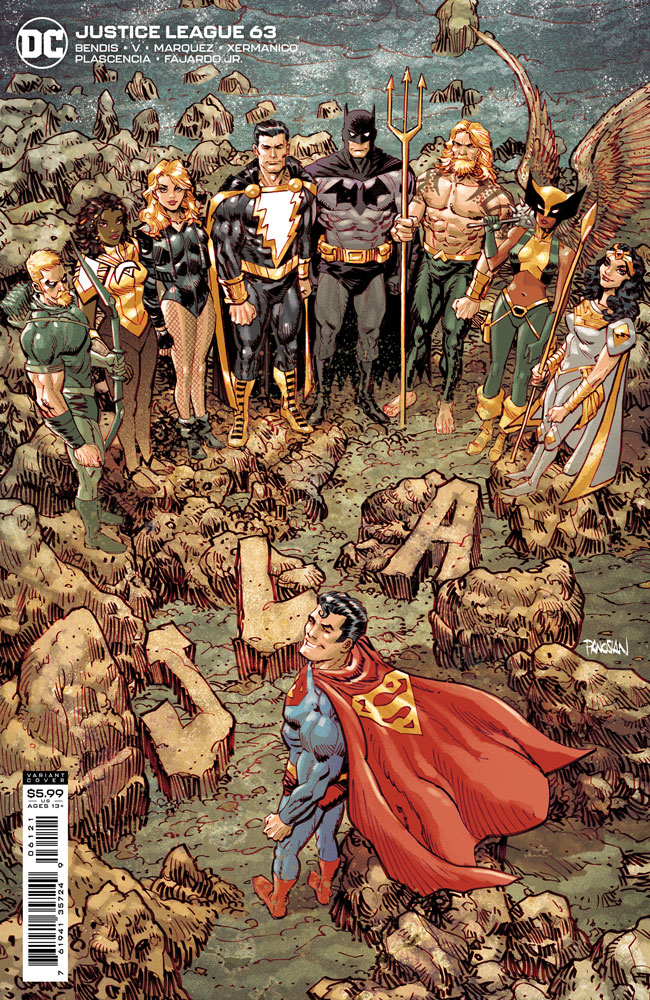 Image: Justice League #63 (variant card stock cover - Dan Panosian)  [2021] - DC Comics