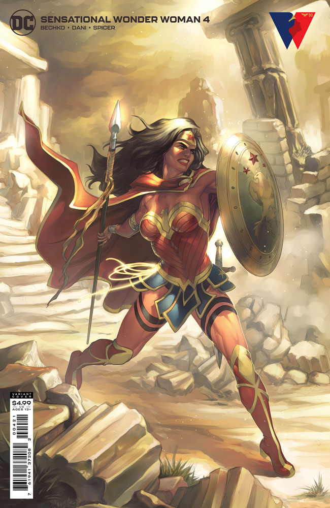 Image: Sensational Wonder Woman #4 (variant card stock cover - Meghan Hetrick) - DC Comics