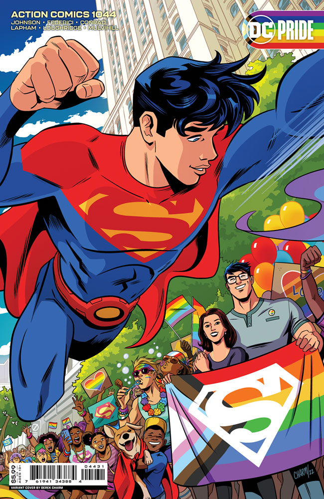 Image: Action Comics #1044 (variant cardstock cover - Derek Charm) - DC Comics