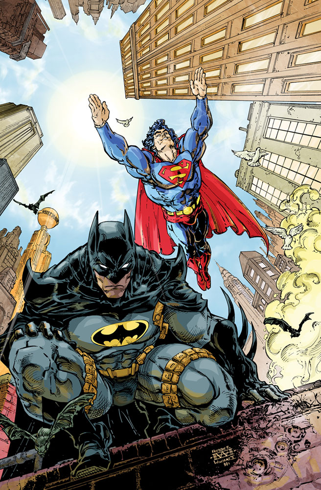 Image: Batman / Superman: World's Finest #4 (cover C incentive 1:25 card stock - Freddie E Williams II)  [2022] - DC Comics