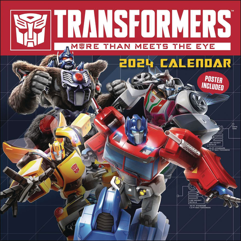 Transformers 2024 Wall Calendar Westfield Comics