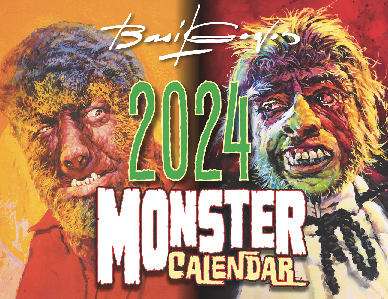 Basil Gogos 2024 Monster Calendar Westfield Comics