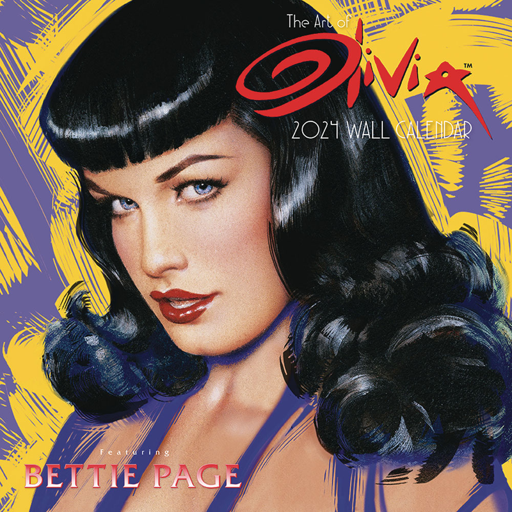 Olivia 2024 Wall Calendar Featuring Bettie Page Westfield Comics