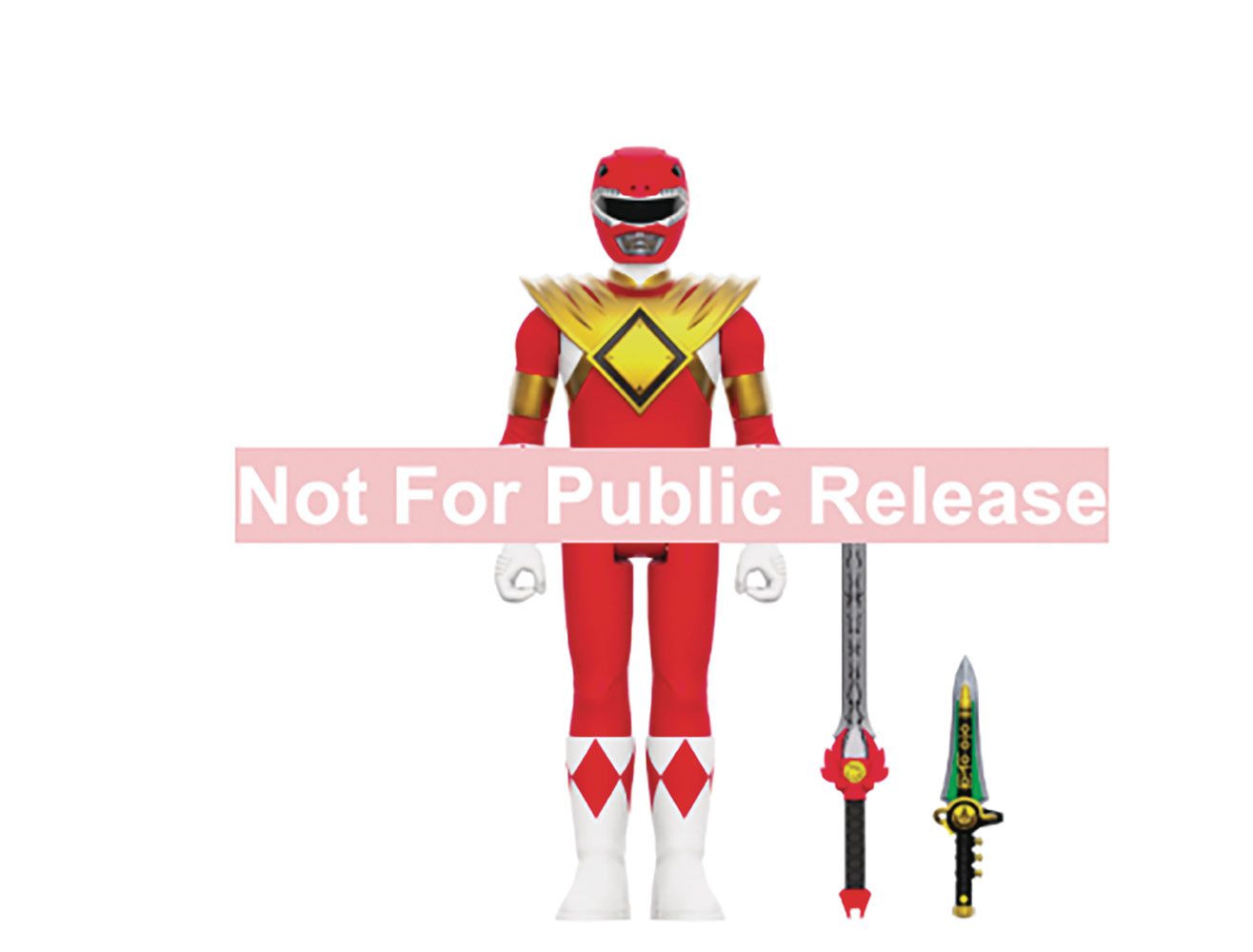 MMPR Reaction Wv5 Action Figure: Red Ranger Dragon Shield - Westfield ...