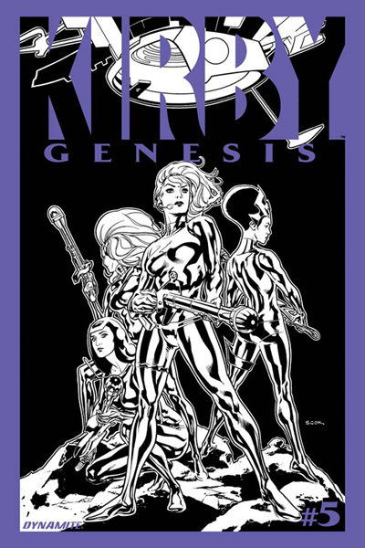 Image: Kirby: Genesis #5 (15-copy Sook B&W incentive cover) (v15) - Dynamite