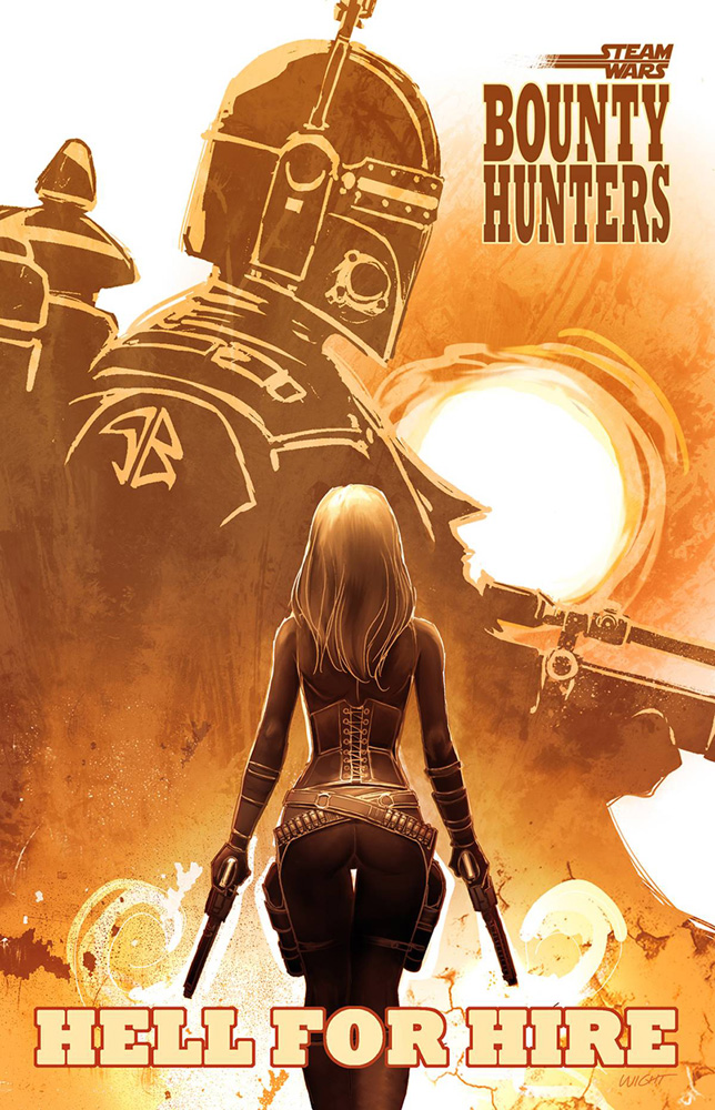 Image: Steam Wars Bounty Hunters: Hell for Hire  - Antarctic Press