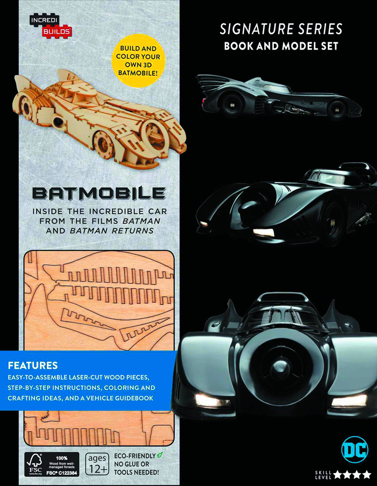 Image: Incredibuilds: Batmobile Signature Series Model and Book  - Insight Editions