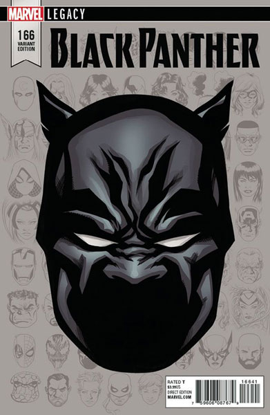 Image: Black Panther #166 (Legacy) (variant cover - McKone Legacy Headshot)  [2017] - Marvel Comics