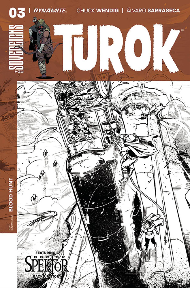 Image: Turok #3 (cover C incentive - Sarraseca B&W) (10 Copy)  [2017] - Dynamite