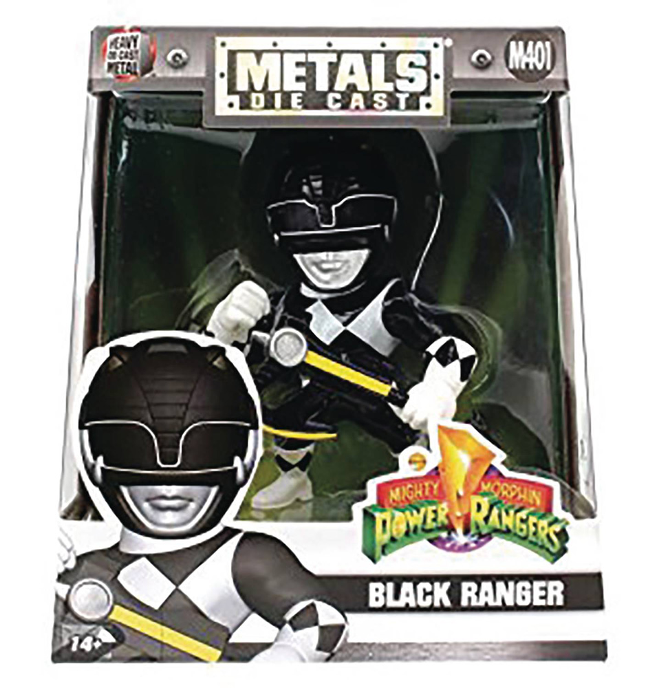 Black Ranger 4/" Metals Diecast Figures--Power Rangers