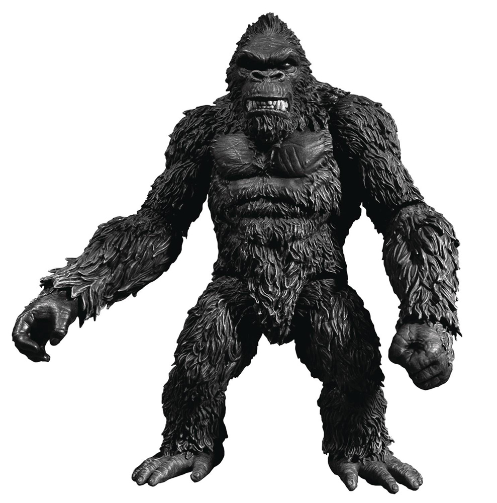 Image: King Kong of Skull Island Action Figure  (7-inch) (B&W version) - Mezco Toys
