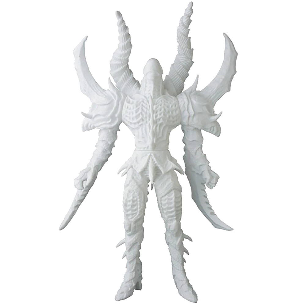 Image: Demon Army Vinyl Figure: General Kaimu Sofubi  (white version) - Medicom Toy Corporation