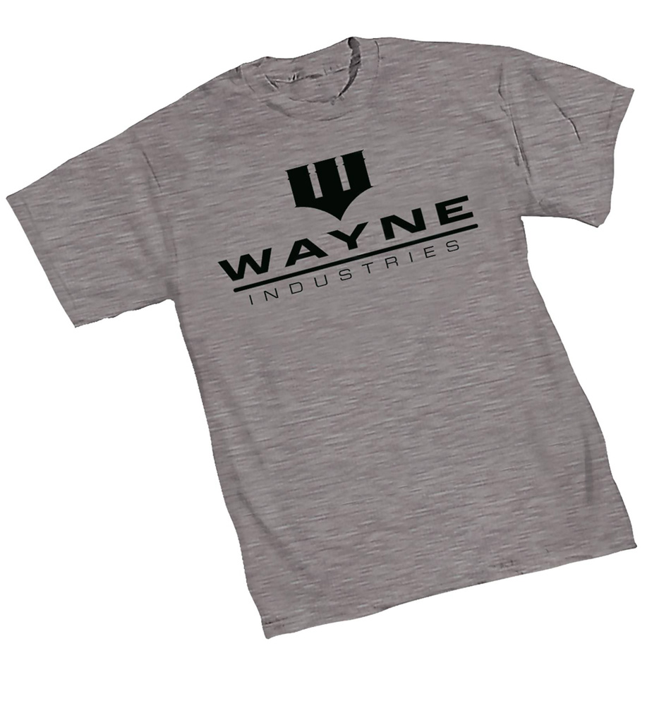 Image: Batman T-Shirt: Wayne Industries Logo  (XL) - Graphitti Designs