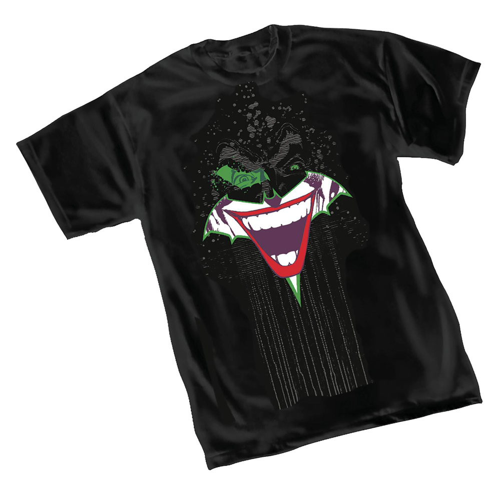 Image: Batman T-Shirt: The Joker Grin  (M) - Graphitti Designs