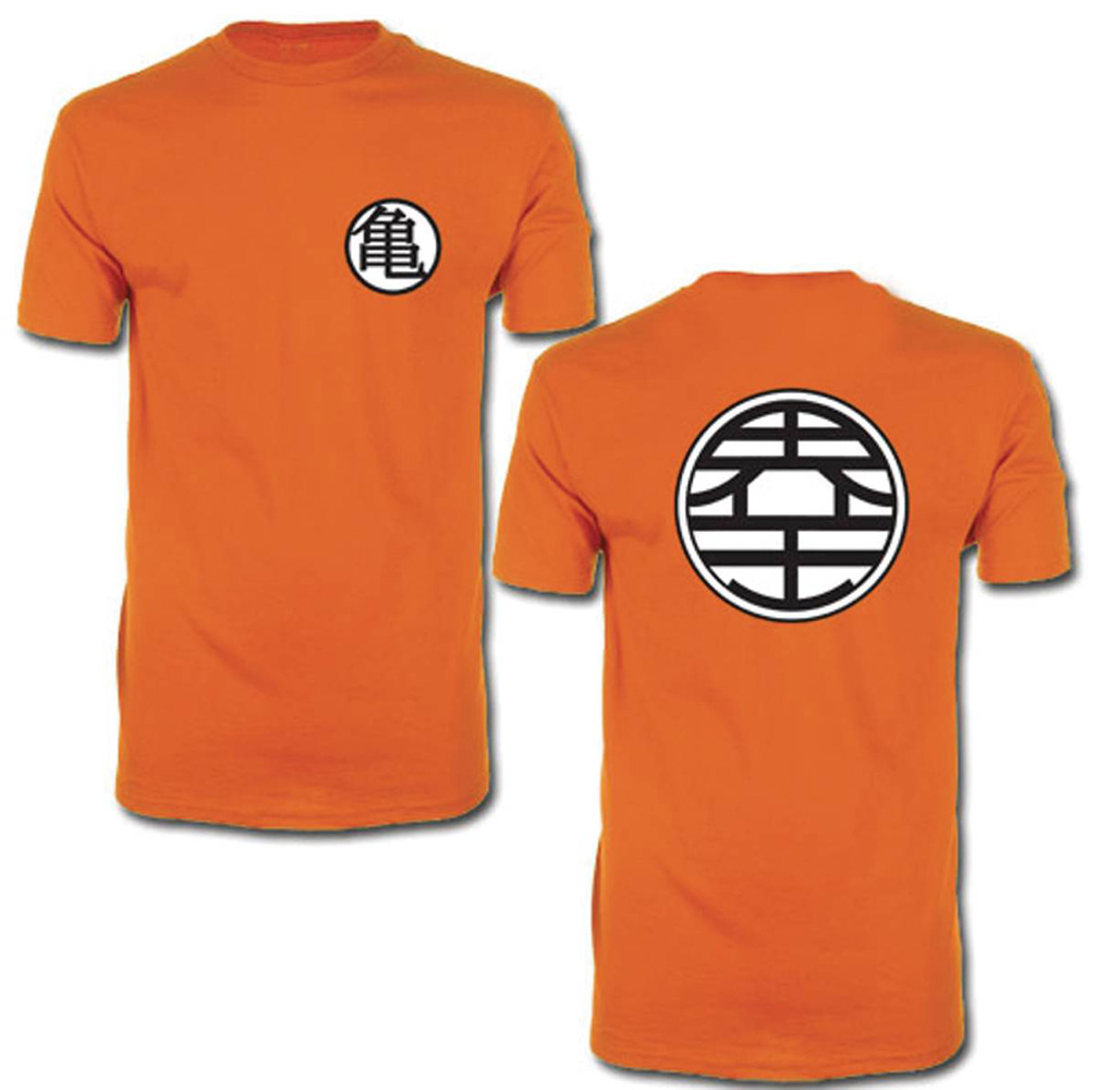 Image: Dragonball Z T-Shirt: Goku Kame Symbol [Orange]  (S) - Great Eastern Entertainment