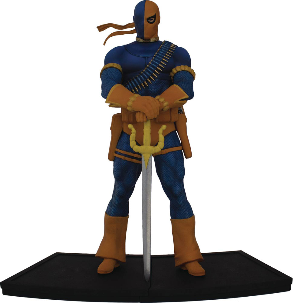 Image: Teen Titans 1/9th Scale Polystone Statue: Deathstroke  - Icon Heroes