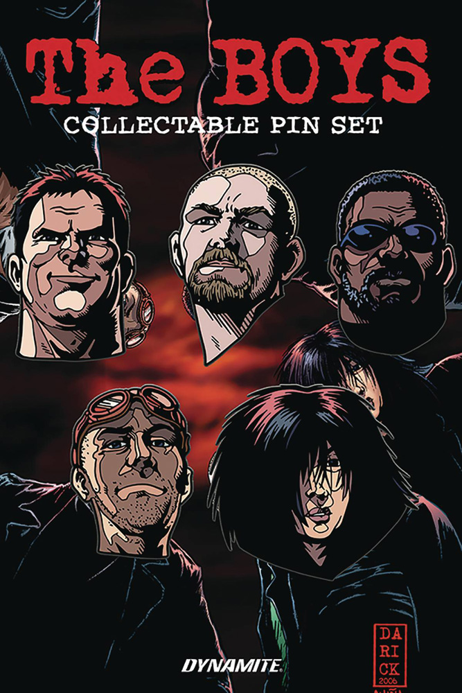 Image: Boys Collectible Enamel Pin Set: Team  - Dynamite