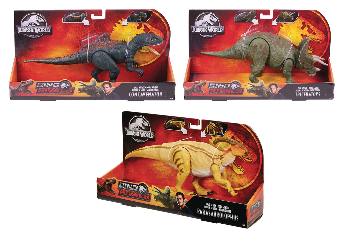 Jurassic world dino hot sale rivals dual attack