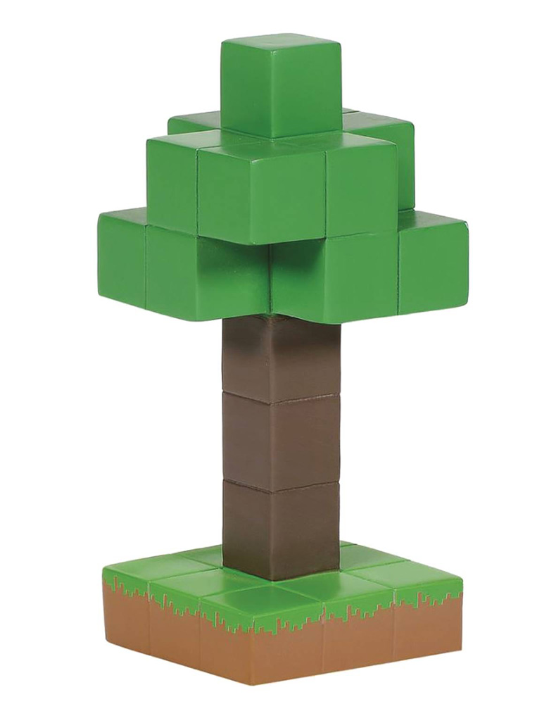 Image: D56 Minecraft Figure: Tree  (4.75-Inch) - Enesco Corporation