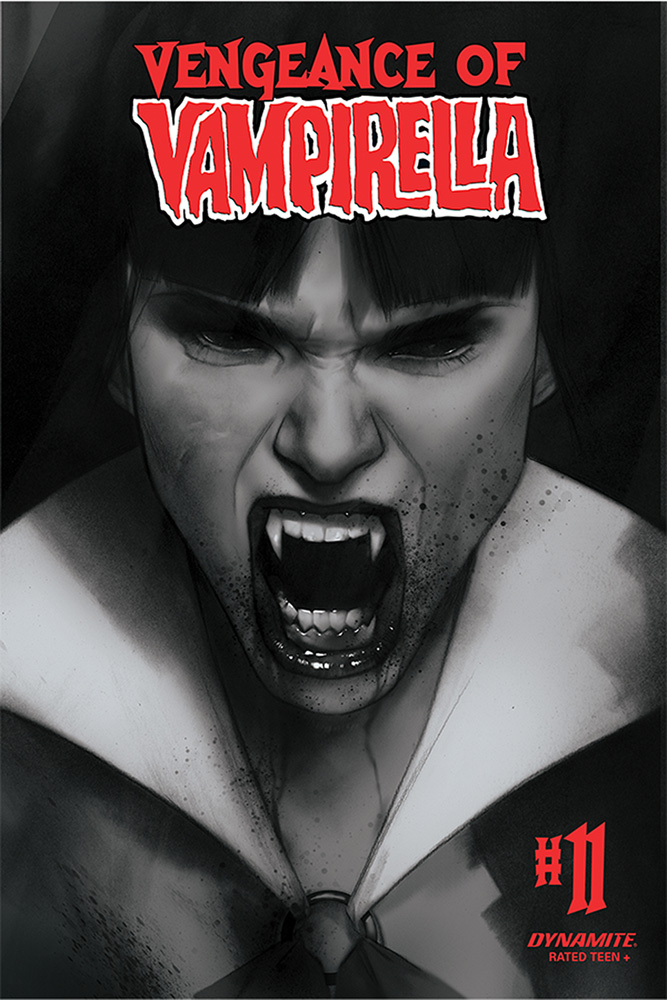 Image: Vengeance of Vampirella Vol. 02 #11 (incentive 1:30 cover - Oliver B&W)  [2020] - Dynamite