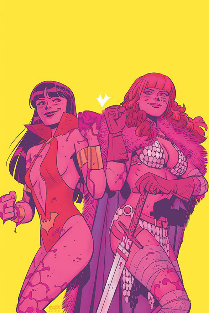 Image: Vampirella / Red Sonja #12 (incentive 1:20 cover - Romero & Bellaire virgin)  [2020] - Dynamite