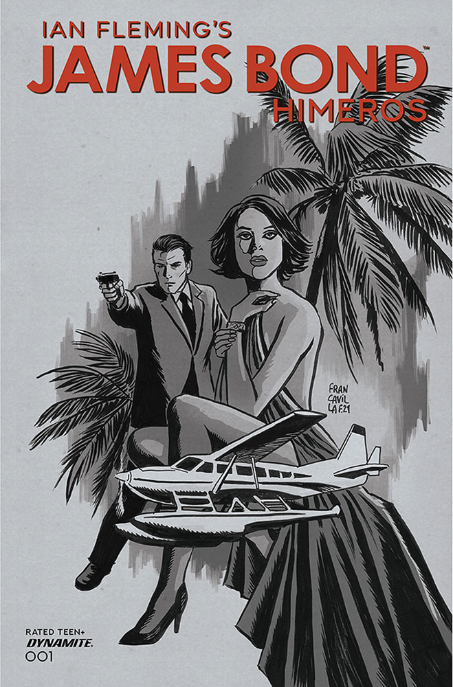 Image: James Bond: Himeros #1 (cover D incentive 1:10 - Francavilla B&W) - Dynamite