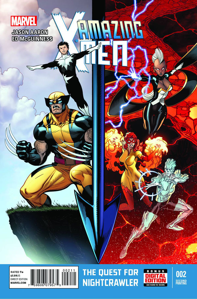Image: Amazing X-Men #2 (variant 2nd printing cover - Ed McGuinness)  [2013] - Marvel Comics