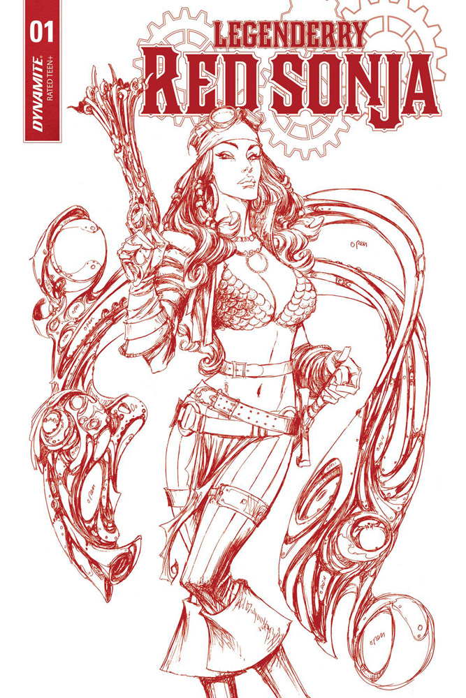 Image: Legenderry Red Sonja #1 (cover D incentive - Red Art) (25-copy)  [2018] - Dynamite