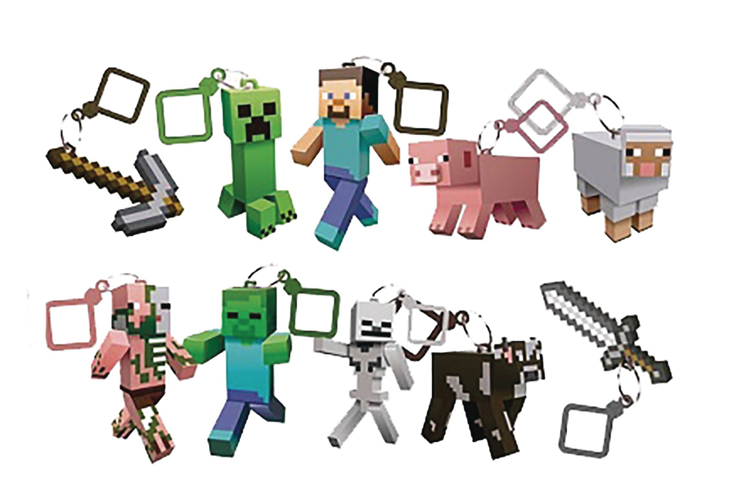 Minecraft Action Figure Hanger 24Piece Blind Mystery Box Display