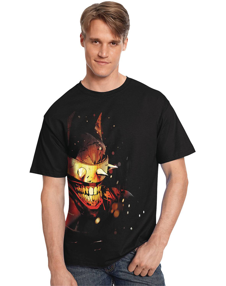 Image: DC Heroes T-Shirt: Laughing Batman  (L) - Graphitti Designs