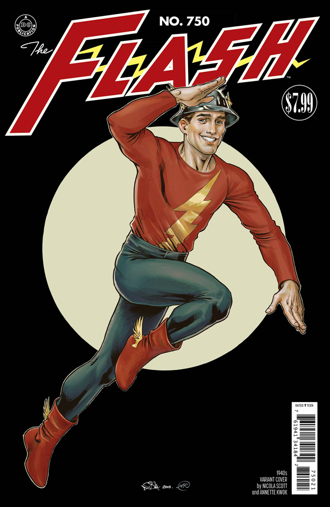 Flash 750 (variant 1940s cover Nicola Scott) Westfield Comics