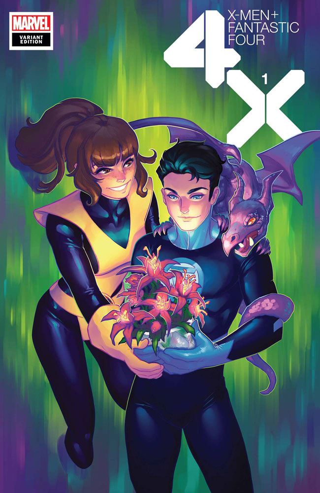 Image: X-Men / Fantastic Four #1 (variant Flower cover - Hetrick) - Marvel Comics